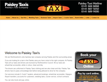 Tablet Screenshot of paisleytaxis.com